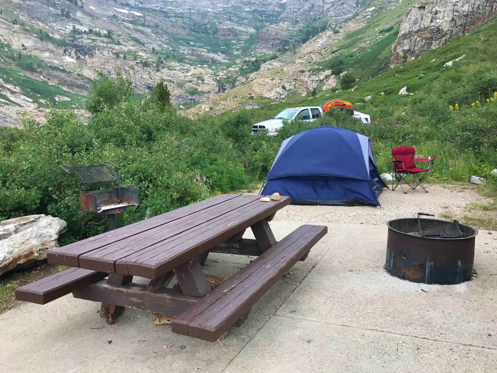 Campsite at Angel Lake